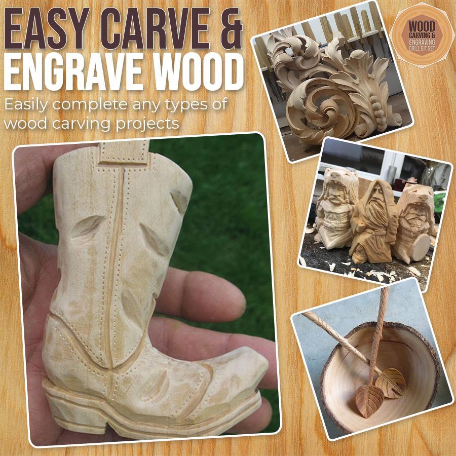 Wood Carving & Engraving Drill Bit Set
