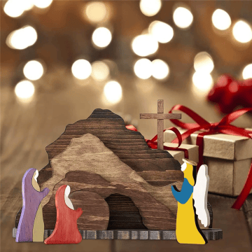 💕Handmade Nativity Scene Wooden Decoration-Buy 2 Get Free Shipping