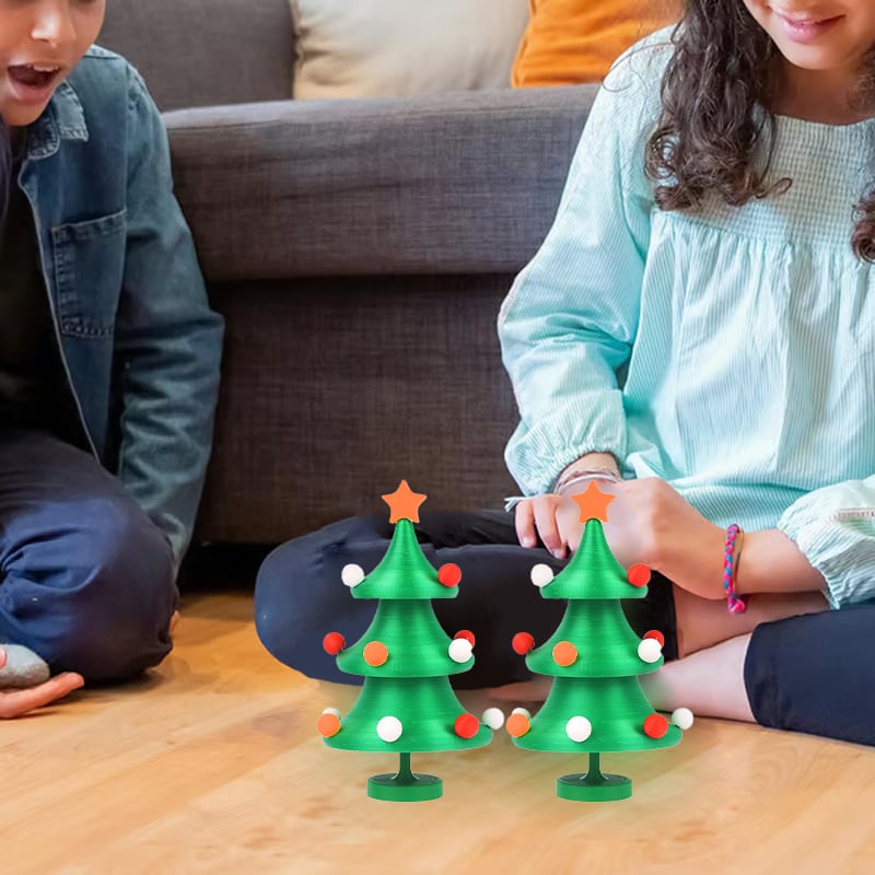 🎄TikTok Christmas Sale - 70% OFF✨3D Printed Dancing Christmas Tree Decompression Toy