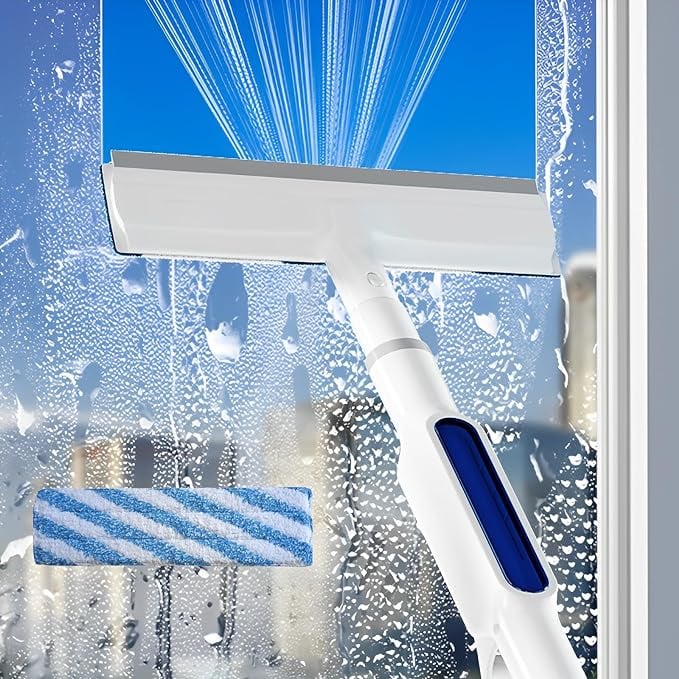 (🔥Special Offer 1000pcs 50% OFF) -Squeegee for Window Cleaning with Spray