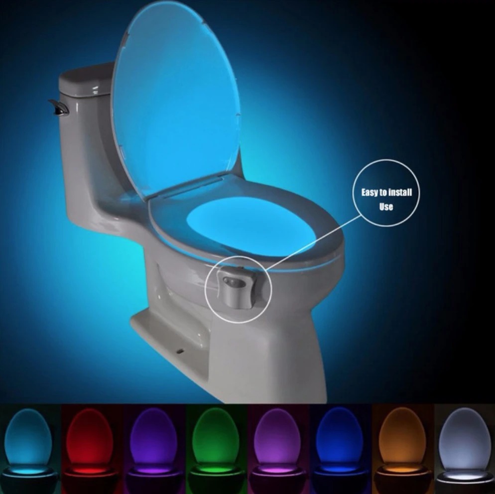 8 Color Motion Sensor LED Toilet Night Light