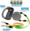 Two Dog Reflective Retractable Pet Leash – 360 Degree Zero Tangle Patent