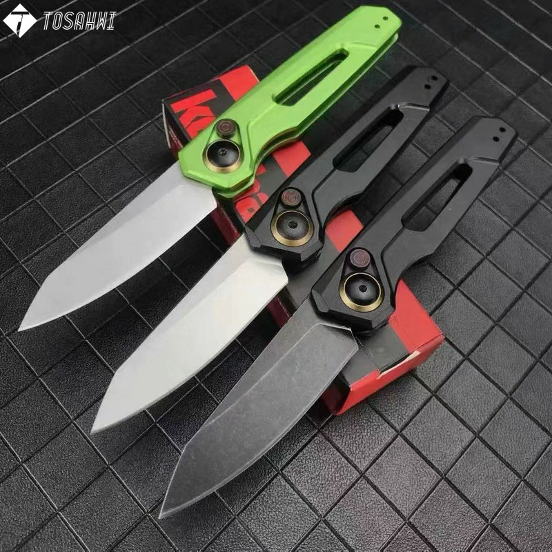 TOSAHWI Handmade Launch 11 Automatic Knife Black Aluminum (2.75