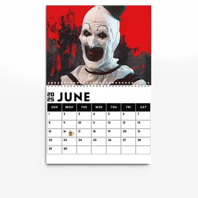 2025 Terrifier Themed Calendar