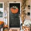 🔥Fall Hot Sale 50% OFF🎃Handmade Halloween Pumpkin Wreath For Front Door