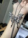 🎁TikTok Last Day Sale - 70% OFF🦋Handmade Vintage butterfly necklace:Interchangeable butterfly pieces