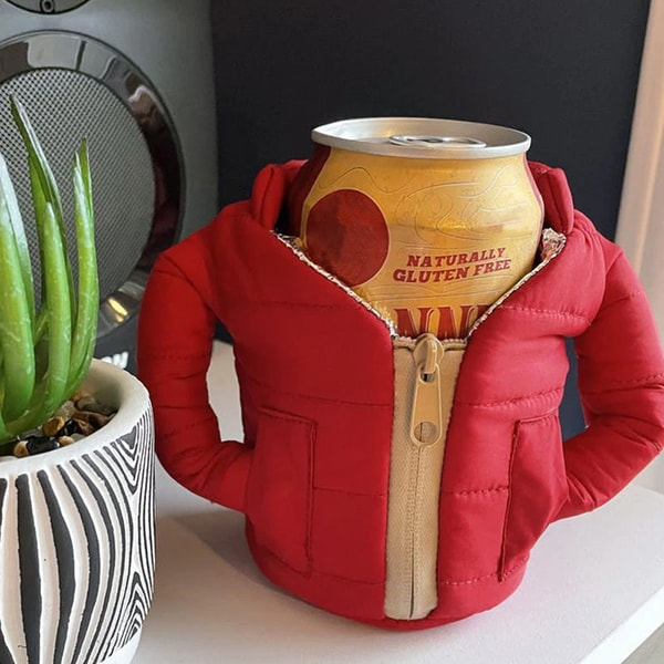 Down jacket to keep drinks cool