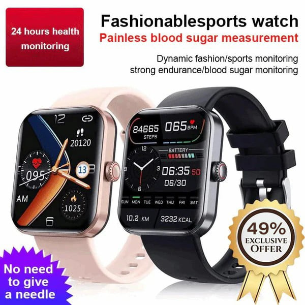 [All day monitoring of heart rate and blood pressure] Bluetooth fashion smartwatch（Buy 2 Free Shipping）