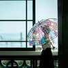 (🌲Early Christmas Sale- 49% OFF) Vintage Stained Glass Automatic Umbrella