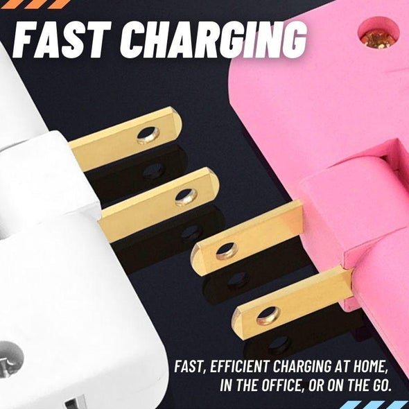 (🔥Last Day Promotion- SAVE 48% OFF)3 In 1 Rotatable Socket Converter--buy 5 get 5 free & free shipping（10pcs）