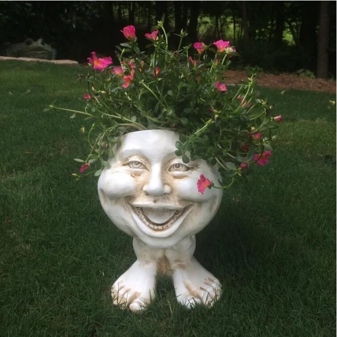 🔥Last Day Promotion 50% OFF -- Mugglys Face Statue Planter