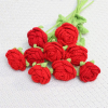 3 Counts Creative DiY  Handwoven Knitted Faux Rose Flower