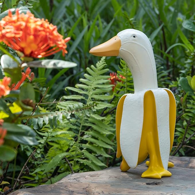 🦆Peeled Banana Duck Sculpture