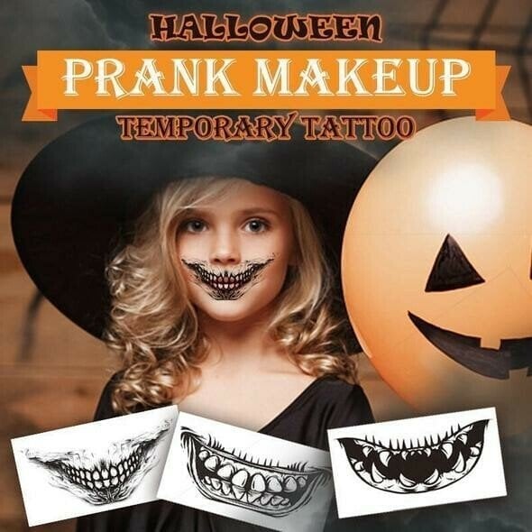 Halloween Prank Makeup Temporary Tattoo(12PC)