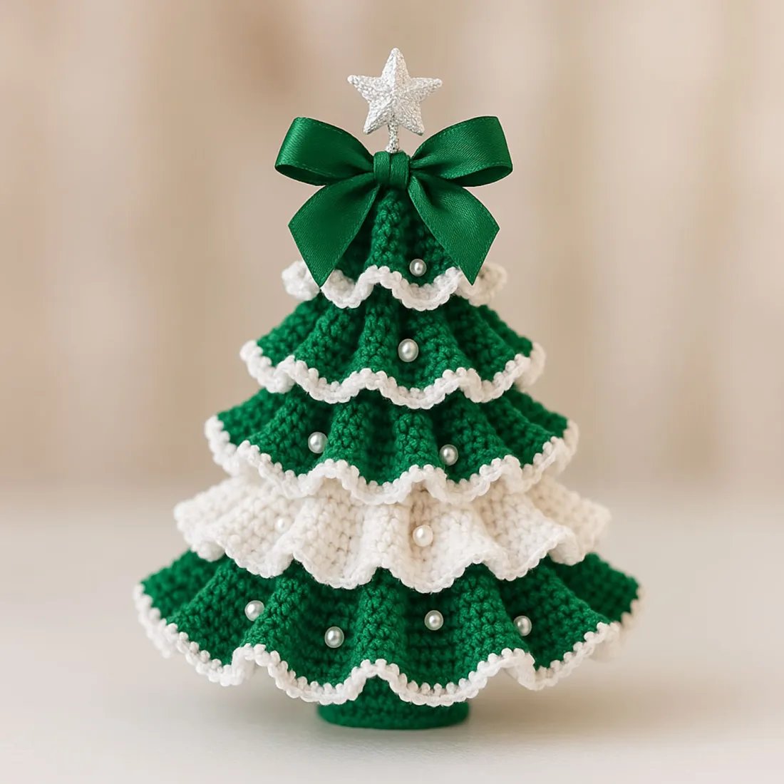 DIY Crochet Christmas Tree Kit – Handmade Holiday Decoration Set🎄