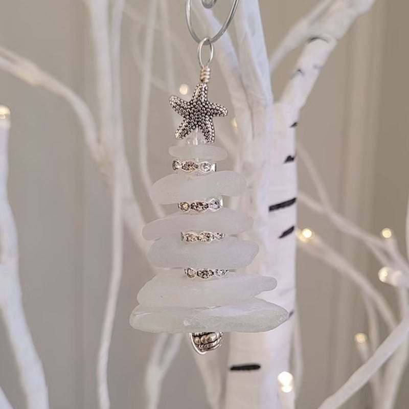 🌲Christmas Specials 57% OFF🔥/Resin Sea Glass Christmas Tree Ornament
