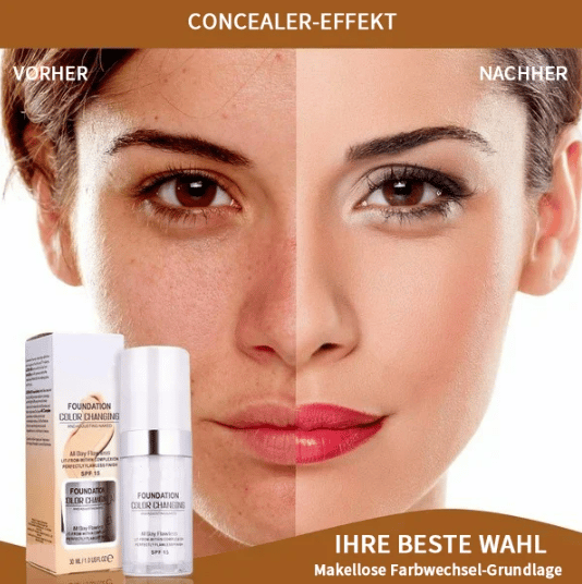🎁Letzter Tag - Kaufe 1 und erhalte 1 gratis🎉Farbwechselnde Foundation für reife Haut