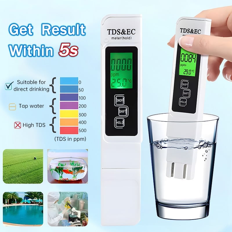 🎁TikTok Last Day Sale - 70% OFF🎉2025 All-New 4 in 1 Digital Water Tester