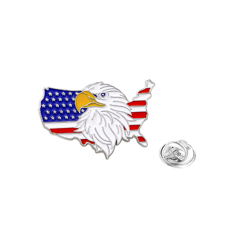 Limited Edition Patriotic Eagle Independence Day Brooch Badge