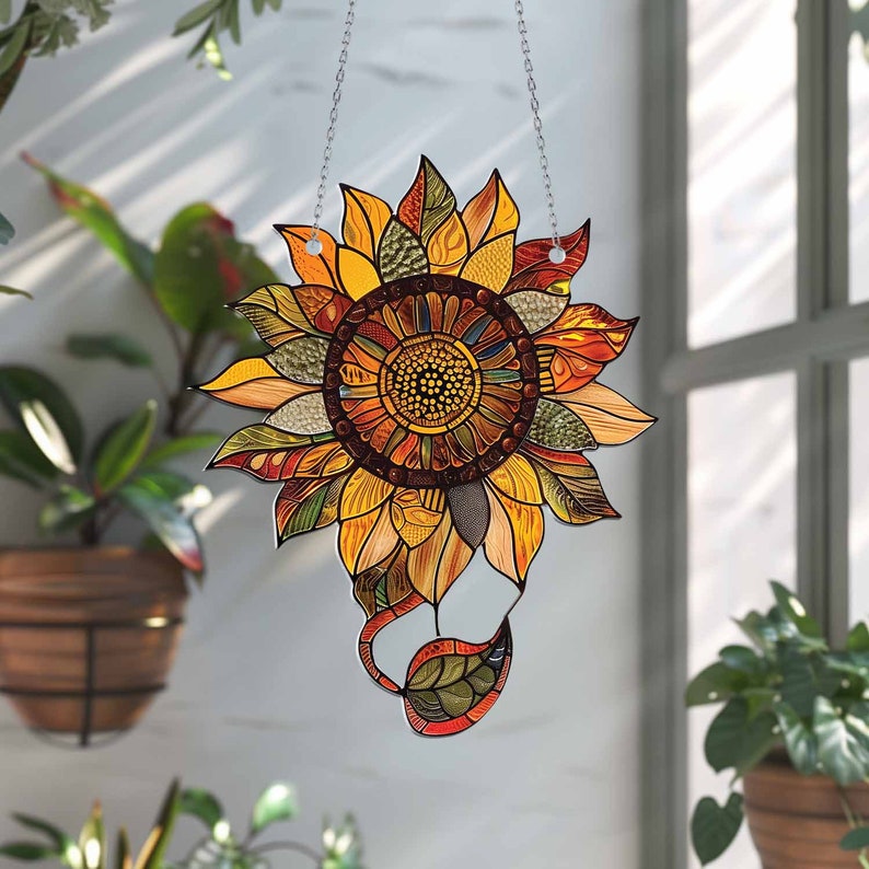 🔥Last Day 50% OFF🌈Sunflower Acrylic Window Hanging