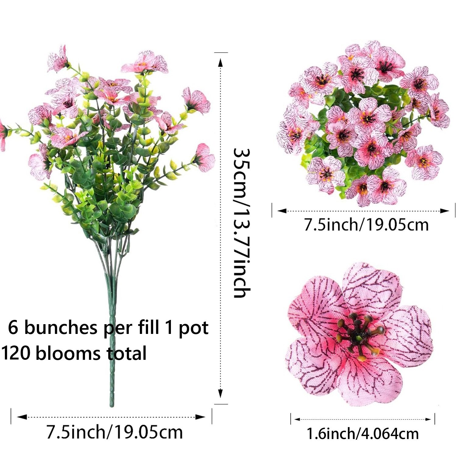 💥Upgraded high-grade material 🌱UV Resistant Lifelike Artificial Flowers