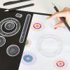 Spiral Art Clear Gear Geometric Ruler (22 Pcs)