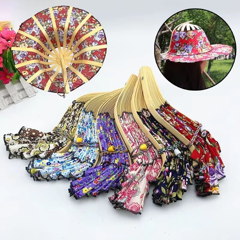 🎁TikTok Last Day Sale - 70% OFF🎉2 in 1 Portable Bamboo Sun Hat for Women