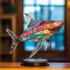 (🌲Early Christmas Sale- 50% OFF) Stained Glass Animal Sitting Desktop Ornaments