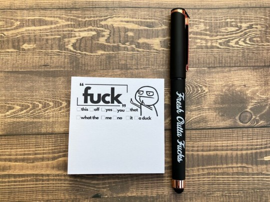 🎁LAST DAY 65% OFF🔥  Fresh Outta Fxxks Pad and Pen (BUY 3 SAVE 5%)