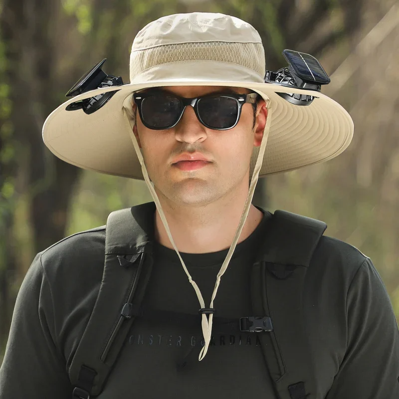 🔥EARLY SUMMER SALE 69% OFF⚡- Outdoor Wide Brim Sun Hat With Solar Fan