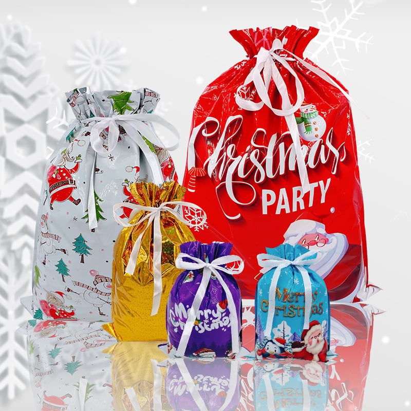 🎄Christmas Sale 44% OFF🎁Christmas Drawstring Gift Bags