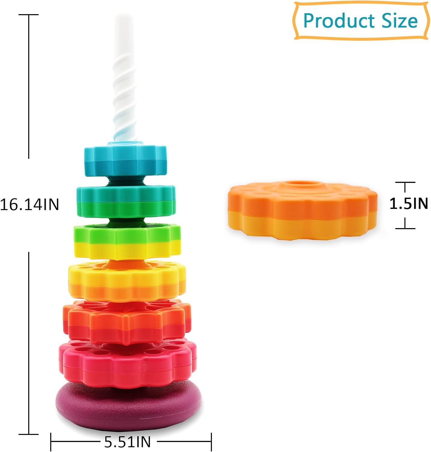 (🌲Early Christmas Sale- 50% OFF)Spinning Stacking Toys