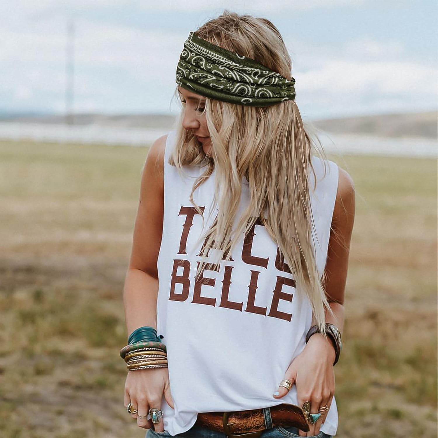 🔥Heißer Verkauf 49% Rabatt🥰Boho Paisley Printed Wide HeadBand