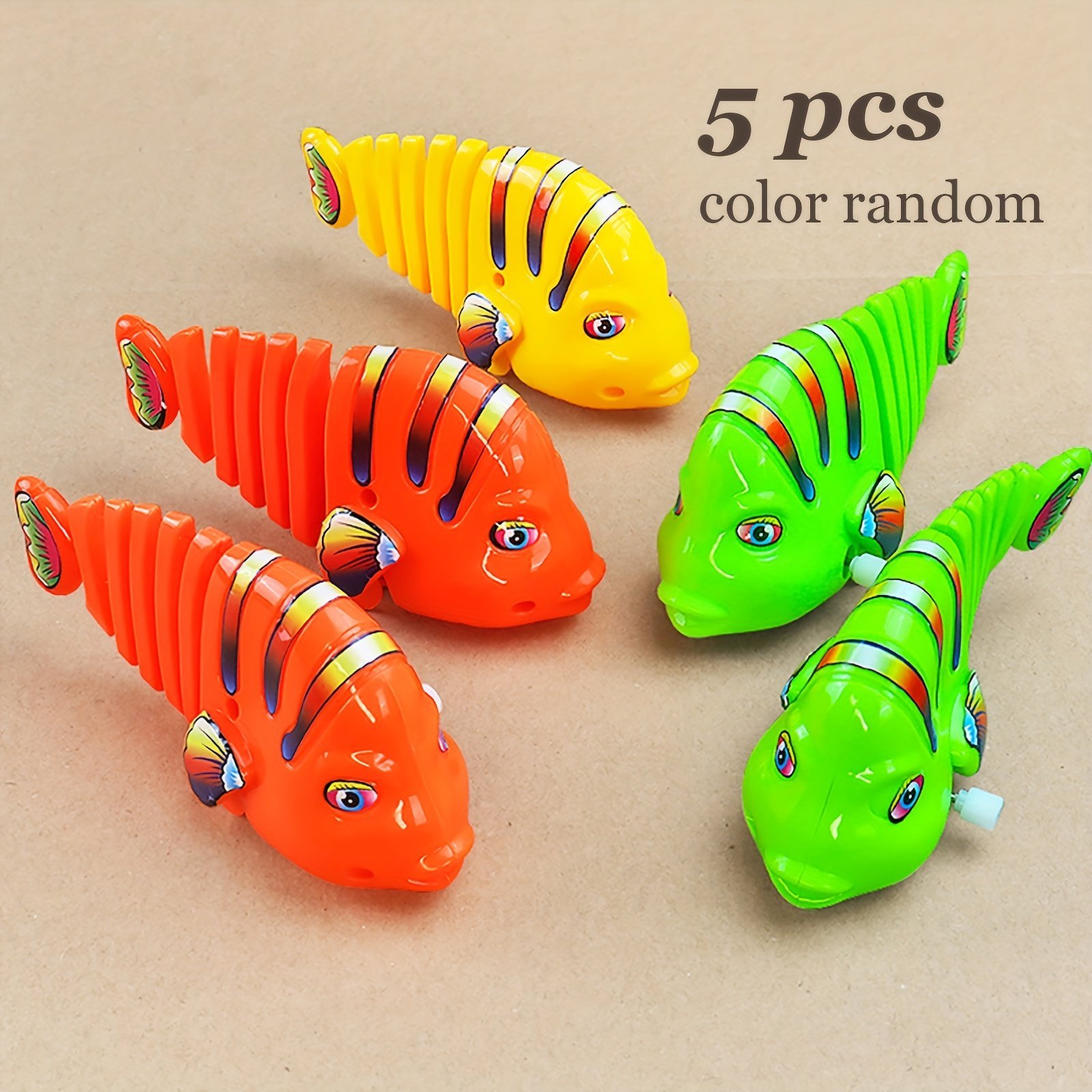 🐟Plastic Interactive Wind-Up Wiggle Cartoon Fish Toys