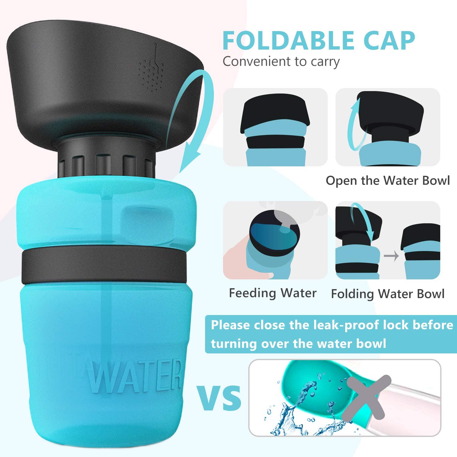 (Last Day Promotion - 50% OFF) Portable Outdoor Pet Water Cup, Buy 2 Get Free Shipping