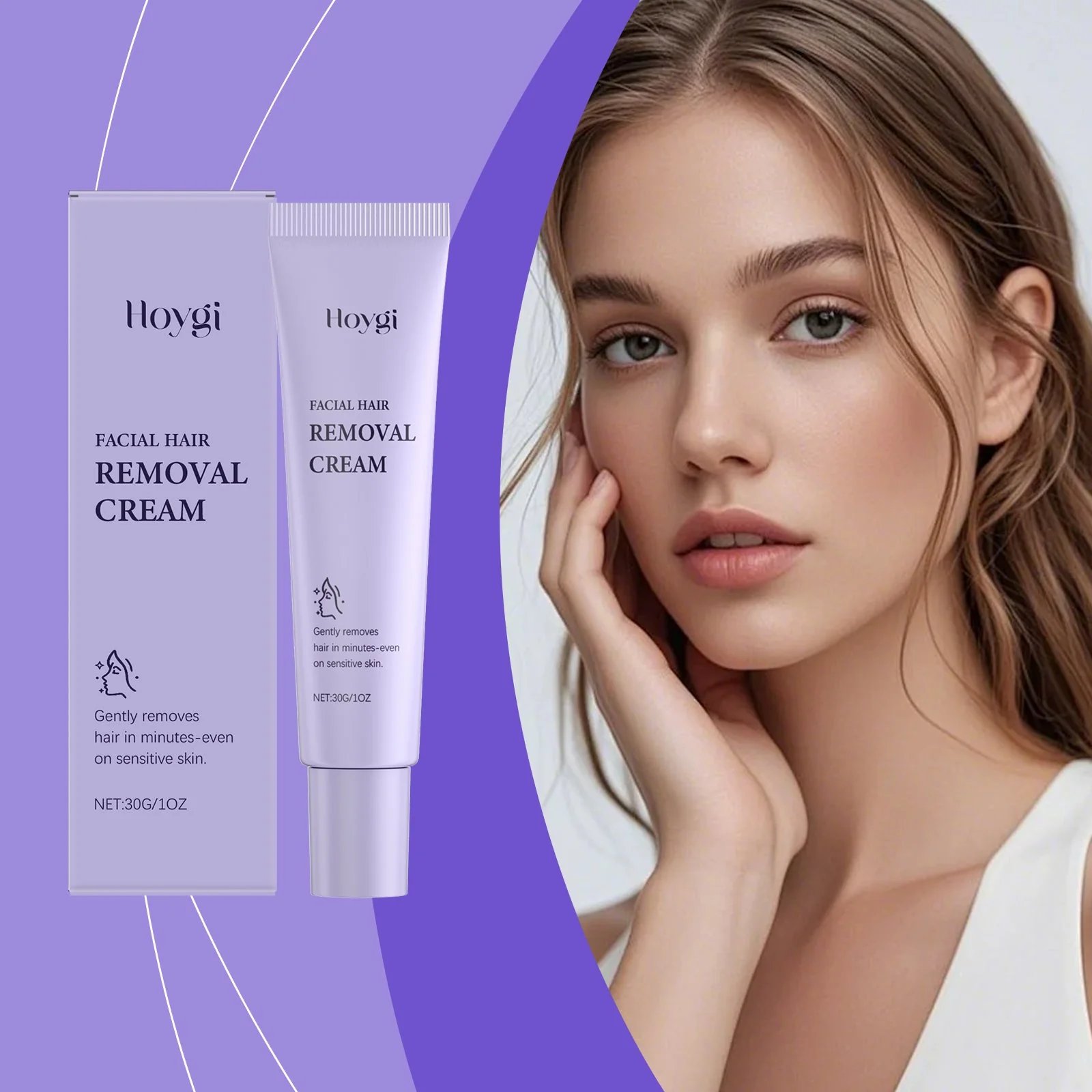🎁TikTok Last Day Sale - 70% OFF🔥Gentle and Painless Facial Hair Removal Cream