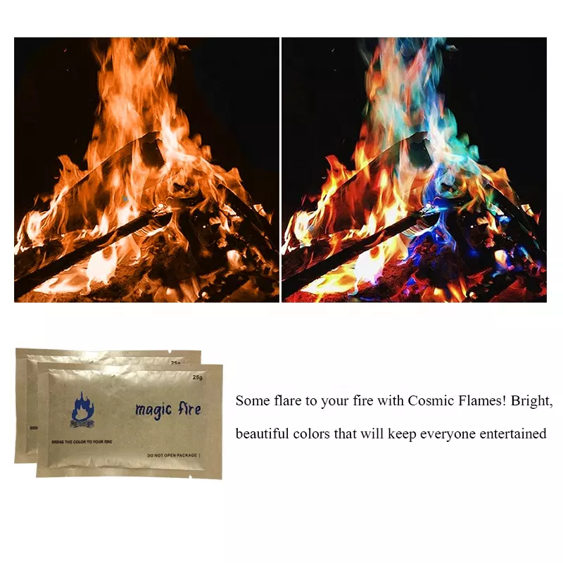 (🌲Early Christmas Sale- SAVE 48% OFF)Magical Flames Color Fire Packets(buy 2 get 1 free now)