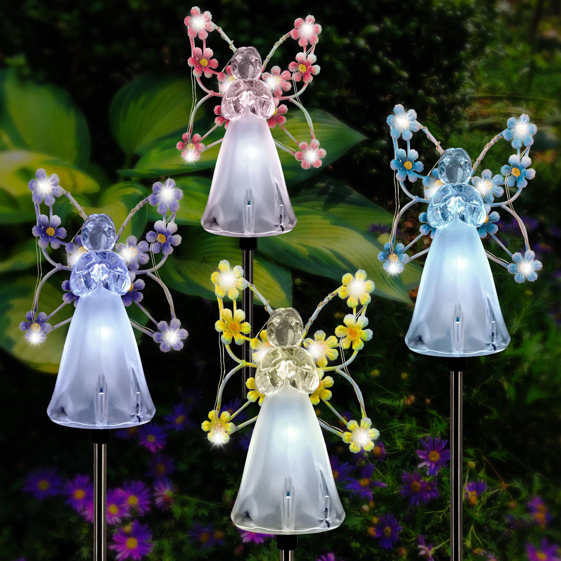 Summer Hot Sale 48% OFF - Solar Angel Garden Light