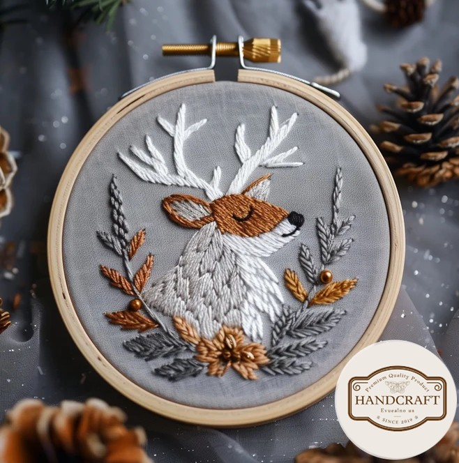 🔥Hot Sale 49% OFF🔥2024 NEW Christmas Embroidery KIT 👉[Even children can complete it easily]