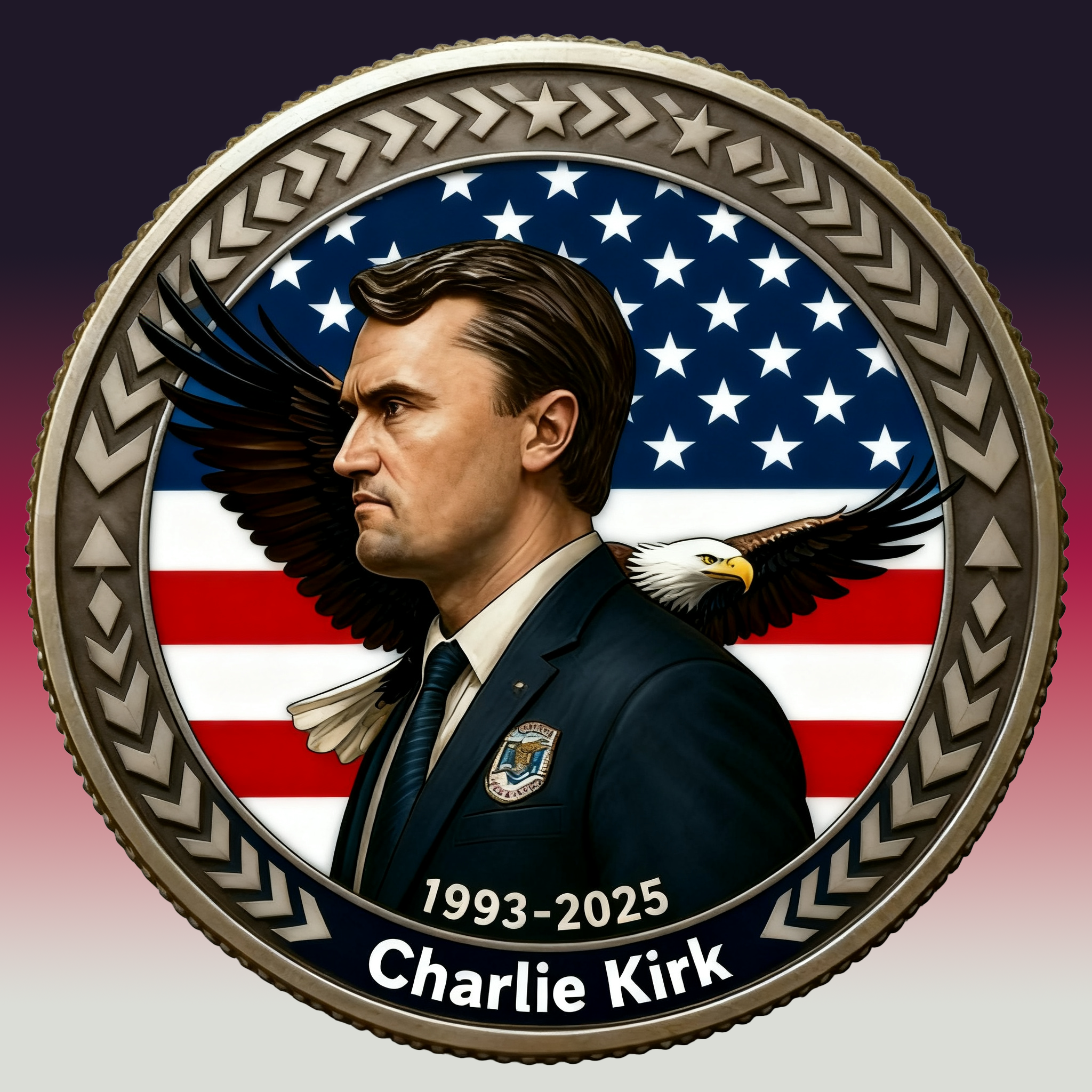 🔵Charlie Kirk Memorial Coin