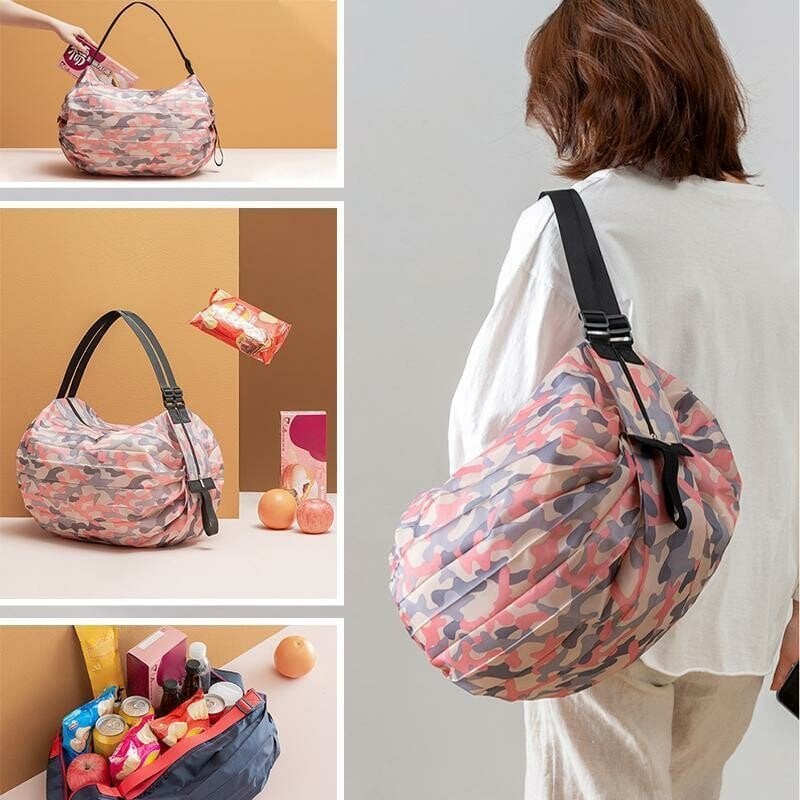 (Last Day Promotion - 50% OFF) Foldable Travel One-shoulder Portable Shopping Bag