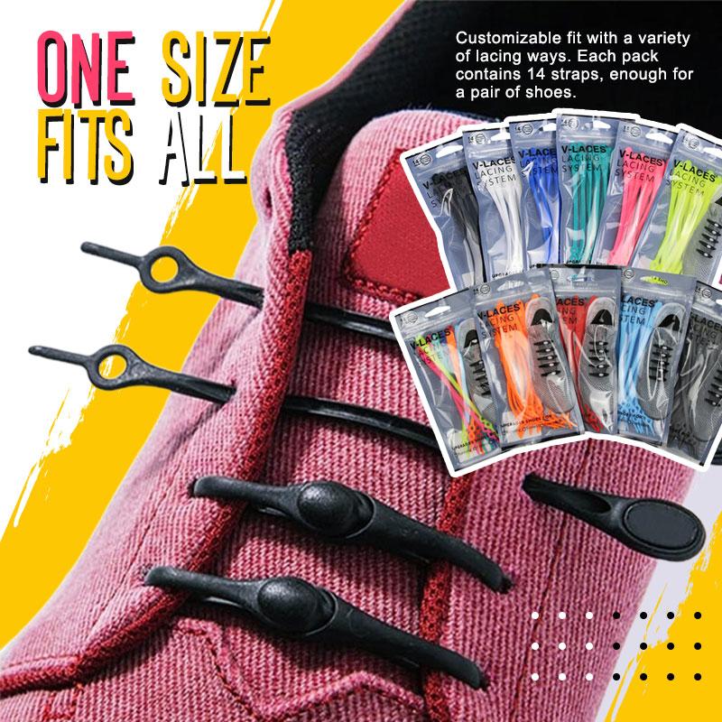 ⏰LAST DAY SALE--49% OFF) Lazy Elastic Shoelaces (1 Pack/12 pcs)