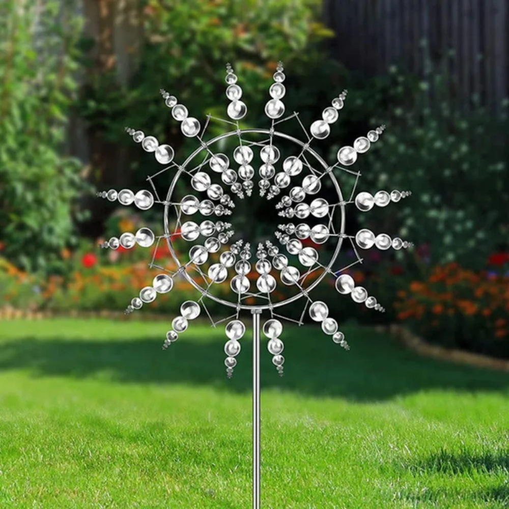 🔥 Celebrate July 4th with 50% OFF! Nordic Metal Wind Spinner Garden Yard Decor – Outdoor Iron Art Windmill Stake for Patio & Lawn Decoration
