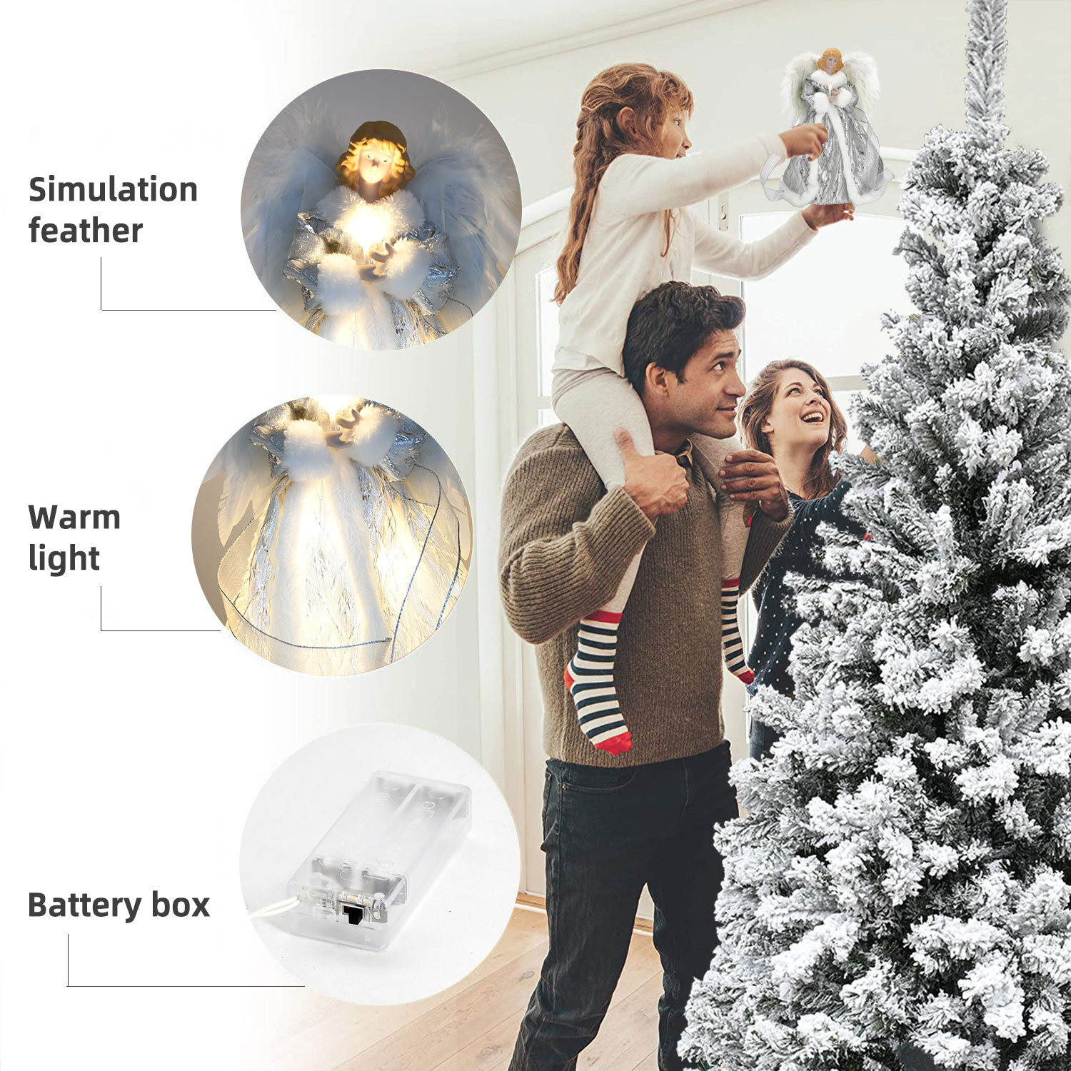 (🎄🎁Limited stocks - 49% OFF) ✨️Animated Tree Topper - Celestial Angel