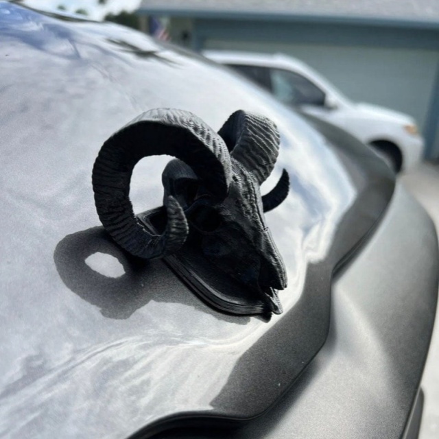 Hood Ram Skull Badge Ornament Emblem🔥Buy 2 Free Shipping