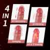 8.6-In Vibrating Thrusting Swing Thick Long Lifelike Dildo With Remote Control
