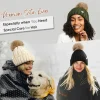 (🎄Christmas Hot Sale - 49% OFF) ✨️Satin Lined Winter Pom Beanie