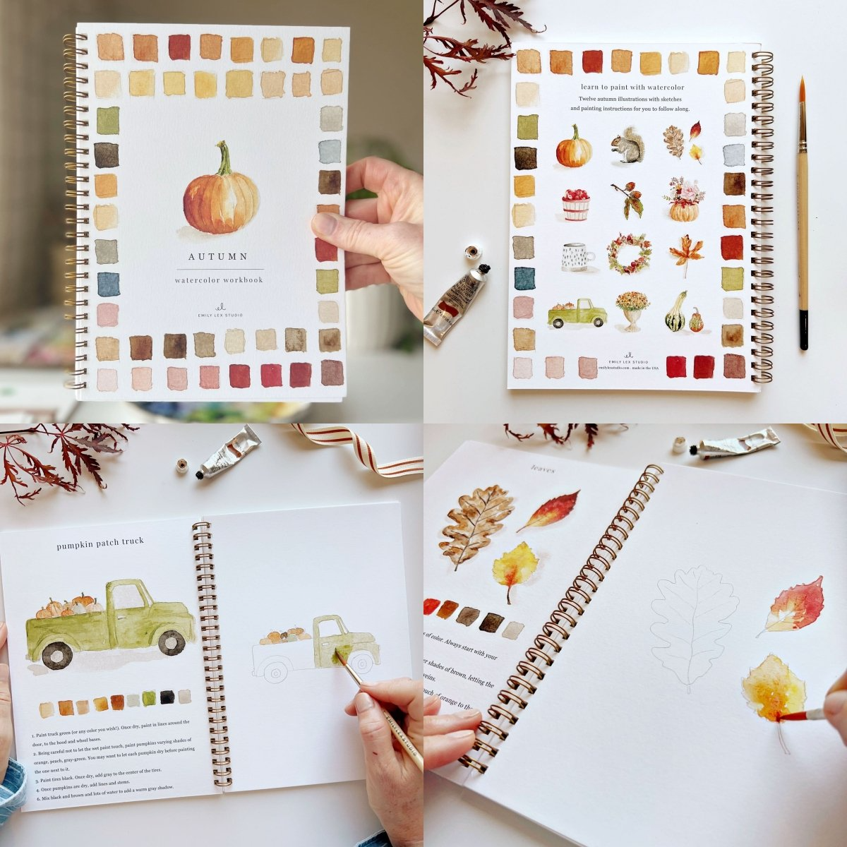 🎁Last Day Promotion 70% OFF💕 Watercolor Workbook🖼️Beginner-Friendly