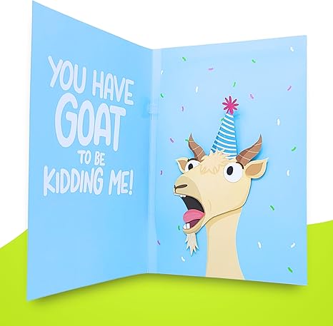 🤣Funny Prank Greeting Card | Goat Scream