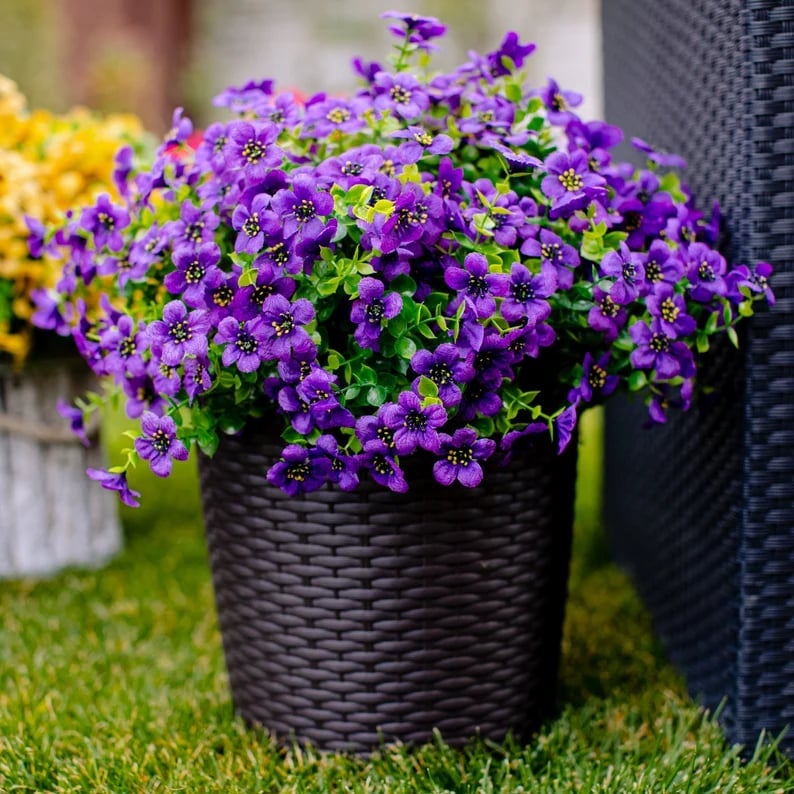💥Upgraded high-grade material 🌱UV Resistant Lifelike Artificial Flowers